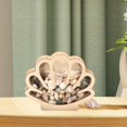 thumbnail image 4 of Shell Display Case Stones Storage Holder Creative Clear Decoration Desktop Wooden Money Box Keepsake Wooden Shell Display Box, 4 of 7