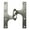 Antique Nickel, variant on Deltana 6'' H x 5'' W Surface mount Single Door Hinge