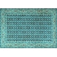 thumbnail image 1 of Ahgly Company Indoor Rectangle Persian Light Blue Traditional Area Rugs, 7' x 9', 1 of 4