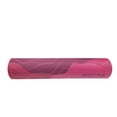 thumbnail image 3 of GoZone 5mm Printed Yoga Mat with Solid Colour Water Bottle – Waves - Burgundy Combo, 3 of 8