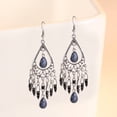 thumbnail image 4 of Qarigey Dido-pendientes con borlas de estilo bohemio para mujer y niña, aretes colgantes con flecos largos, joyería Vintage para mujer Ropa, zapatos y accesorios Miscelánea gris, 4 of 5