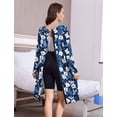thumbnail image 3 of Pinspark Open Back Hospital Gowns for Women Post Shoulder Surgery Tear Away Snap Chemo Port Adaptive Clothing with Pockets, 3 of 6