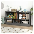 thumbnail image 2 of Toy Storage Organizer, 2-Tier Kids Bookshelf, 5 Cube Kids' Bookcases, Cabinets & Shelves, Wooden Toy Organizers, Small Book Shelf for Bedroom, Playroom, Classroom, Nursery (Gray), 2 of 9