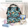thumbnail image 4 of Kdxio Baby Diaper Backpack,Multi-Function Travel Backpack Nappy Bags,Nursing Bag, Fashion Mummy,Roomy Waterproof for Baby Care(Colorful Fishing Baits), 4 of 5