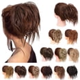 thumbnail image 4 of Nvzi Peluca y accesorio para el cabello despeinados, 1 pieza de bucle de cabello ondulado y esponjoso de 5.9 * 5.12 * 3.94 pulgadas, estilo diadema pre-esponjosa con banda elástica, color rojo., 4 of 5