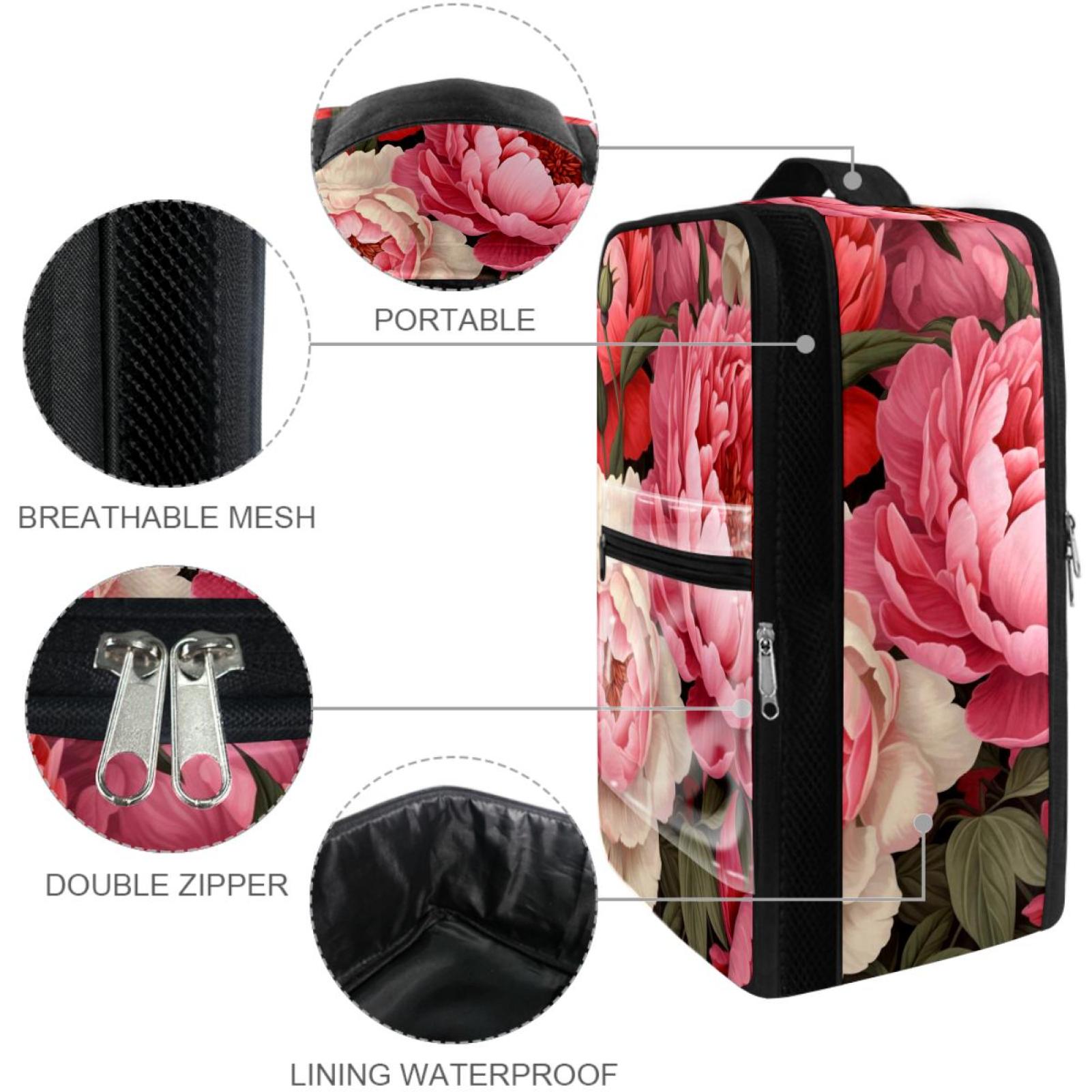 Peony Premium Polyester Shoe Organizer - Spacious Shoe Storage Box, 23x31cm/9x12in, Sturdy and Durable Construction - Ideal for Organizing and Your Shoes - Limited Stock! Order Now!