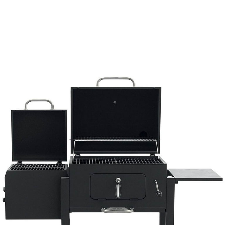 バーベキュー LANDMANN Landmann Heavy Duty Steel Vista Charcoal Grill with Offset Smoker