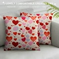 thumbnail image 3 of PIKWEEK  Decorative Square Throw Pillows Cover Romantic Abstract Love Day Soft Throw Pillowcase Farmhouse Cushion Case for Sofa Couch Bedroom, 3 of 5