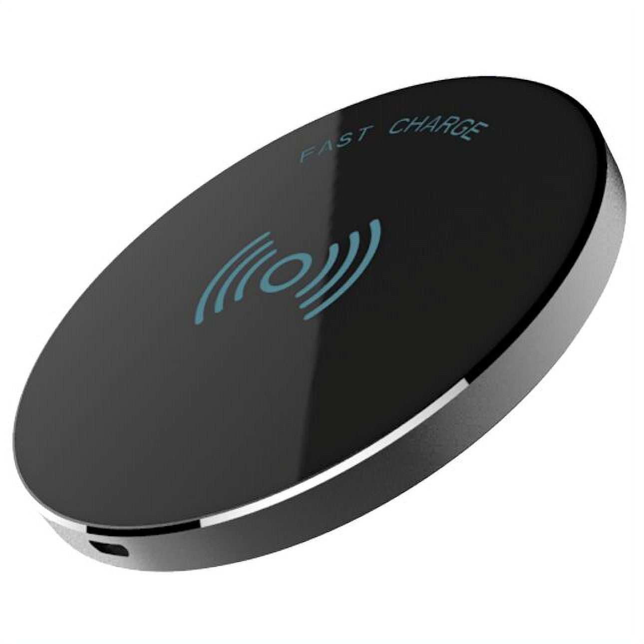 RNDs Fast Charge Wireless Charging Pad for Apple iPhone (8, 8 Plus, X, 10), Samsung Galaxy (S8, S8 Plus, S7, S6), Note 8, LG (G6, V30) and other QI Enabled Devices (Dual Charger Included) (black)