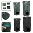 thumbnail image 6 of 1Pc Garden Compost Bins with Lid Reusable Waste Disposal Bags for Outdoors Green 45*80cm, 6 of 8