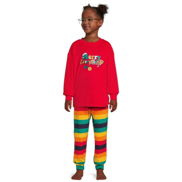 Jolly Jammies Boys and Girls Unisex Merry Everything Matching