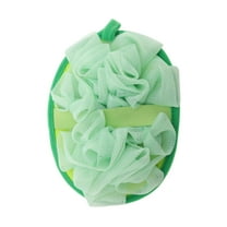 Unique Bargains 1 Pc Cartoon Bath Shower Loofah Sponge Body Puffs for Bathroom Green