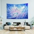 thumbnail image 2 of FREEAMG Galaxy Nebula Unicorn Tapestries Wall Hanging Bedding Tapestry Aesthetic Tapestries for Bedroom Living Room Dorm Home Wall Decor 90" x 60" Horizontal, 2 of 7