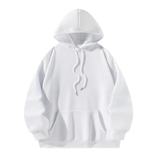 Sudadera con capucha para mujer, moderna, de manga larga, clásica, con capucha L