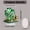 B-4B-home supplies, variant on MORESEC Home St. Patrick's Day Elegant Green Crystal Four Leaf Acrylic Table Decor Ornament Modern Flat Profile Durable Gift for Desk Shelf Easter Decorations
