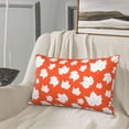 thumbnail image 5 of Rateoe Bright Autumn Leaves Charm Pattern Pillow Covers with Invisible Zipper(Pillows are not Included) Standard Pillowcases-16"x24", 5 of 6