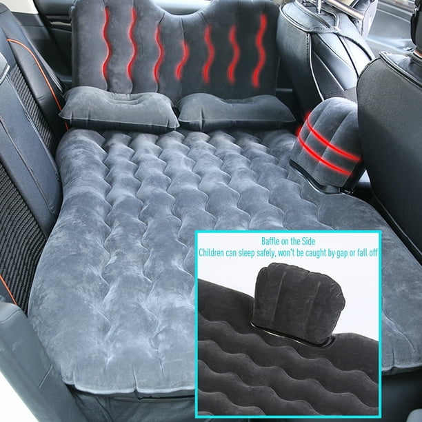 Coussin gonflable de lit d'air de matelas de voyage de voiture de camping  portatif universel pour le SUV étendent le divan d'air avec deux oreillers  d'air 