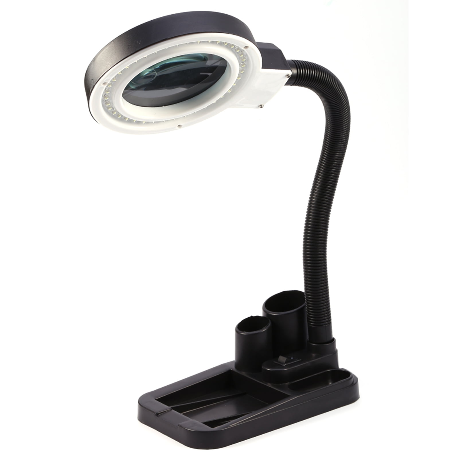 Household Organizer Magnifying 40 LED Illuminated Lighting 5X 10X Stand Magnifier & Desk Lamp
