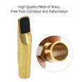 thumbnail image 2 of Muslady 6C Tenor Saxophone Mouthpiece Musical Instrument Accessories Brass Material with Reed Cap Buckle Patch, 2 of 8