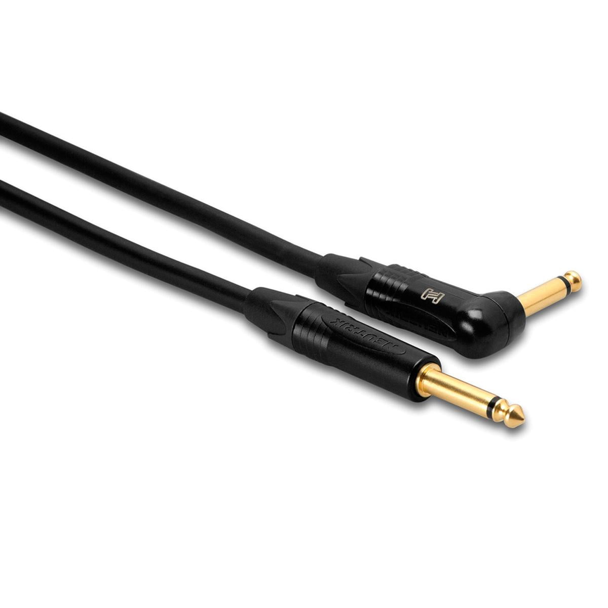 Hosa Technology 30 ft CGK-030R Edge Guitar Cable, Black