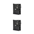 thumbnail image 4 of Cartera para hombre Qarigey Vintage monedero tarjetero bolsillo pequeño cuero de vaca multifuncional Negro 2piezas, 4 of 6