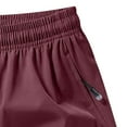 thumbnail image 4 of FRSASU Mens Casual Shorts Elastic Waist Drawstring Surfing Quick-drying Shorts Lightweight Summer Beach Shorts Wine, 4 of 5