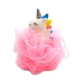 thumbnail image 1 of Lindo unicornio niños baño esponjas bolas para bebés niñas niños malla ducha bola puf exfoliante baño esponja limpiador corporal accesorios de baño, 1 of 5