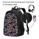 thumbnail image 2 of Fotbe Snake And Flower Mochila con Estampado y Puerto USB para Hombre y Mujer, Mochila Antirrobo, Mochila de Viaje, Mochila Escolar, Mochila Universitaria, 2 of 7