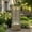 Brown, variant on Morufur 39“ Outdoor Water Fountain with Pump, Modern Cascading Freestanding Wall Fountain with Warm LED Lights for Patio Porch Law, Gray