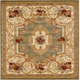 thumbnail image 3 of Unique Loom Versailles Collection Area Rug - Henry (6' 1" Square Green/Cream), 3 of 7