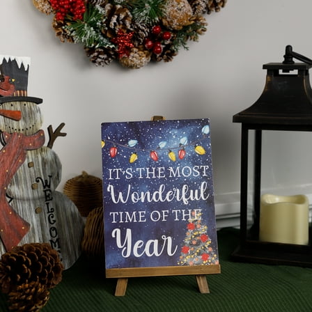 Northlight It's the Most Wonderful Time of the Year Christmas Sign - 9.25"