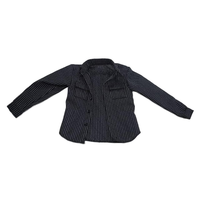 Accesorios de camisa CUTICAT a escala 1:6 para figuras de acción de 12 pulgadas Negro