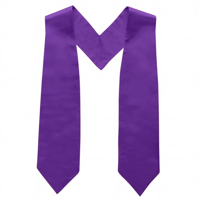 Toptie Écharpe de Graduation Unisexe Adulte 58 Pouces de Long, Violet