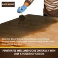 thumbnail image 4 of DWIL Water Based Wood Stain - Multiple Finishes, Fast Drying, Indoor and Outdoor Furniture, Wood Paneling, Cabinets and More, Low Odor ＆ Non-Toxic (8.5oz Black Walnut), 4 of 10