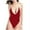 Red, variant on Wyobmus One Piece Swimsuits for Women Deep V Neck Bathing Suits Backless Cheeky Swimwear Semi Thong Bikini Blue