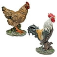 thumbnail image 1 of Design Toscano Henrietta Ensemble de Statue de Coq et de Coq, Multicolore, 1 of 3