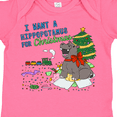 thumbnail image 4 of Inktastic I Want a Hippopotamus For Christmas Boys or Girls Baby Bodysuit, 4 of 5
