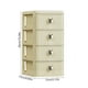 thumbnail image 3 of Organizador de Maquillaje de Plástico Caja de Almacenamiento con Cajones, Blanco, 17x13x14cm/20cm/26cm, Portacosméticos para Tocador, Encimera de Baño, para Cuidado de la Piel, Perfume, Esmalte de, 3 of 6