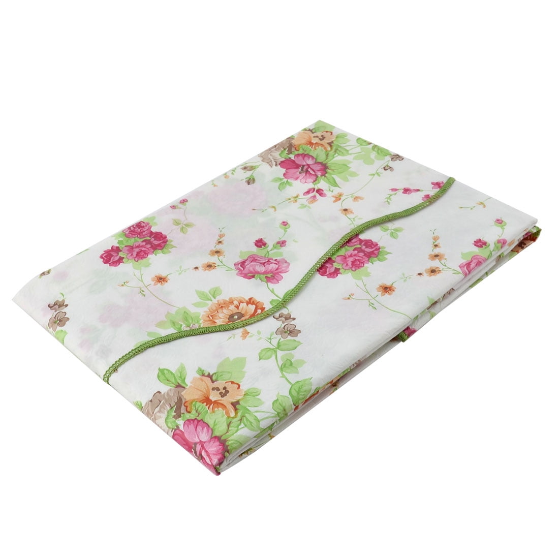Unique Bargains Floral Round Vinyl Waterproof Tablecloth Red Flower 71" Dia