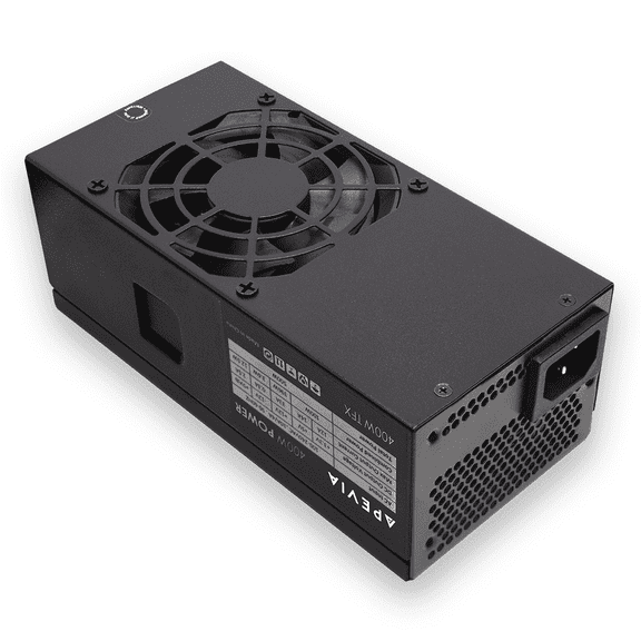Apevia TFX-PFC400W TFX 400W Fixed Cables, Full Range Active PFC Computer Power Supply