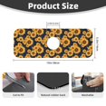 thumbnail image 2 of Pofeuu Navy Blue Plaid Sunflower Print Splash Guard for Sink Faucet Sink Gadgets-Splash Guard Behind Faucet Drip Catcher for Kitchen, Bathroom,Sink Mat, 2 of 7