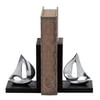 Versatile Style Aluminum Sailboat Bookend With Worn-Out Look