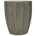 thumbnail image 5 of SAFAVIEH Outdoor Collection Jaslyn Concrete Accent Stool Dark Grey, 5 of 8