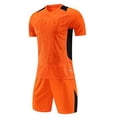 thumbnail image 3 of ITSAME Boys Soccer Uniform Set Short Sleeve Top and Shorts 2-Piece Kids Football Training Outfits Orange Size 14, 3 of 8