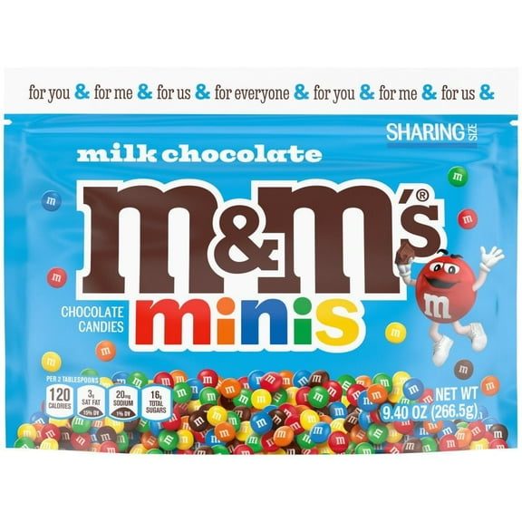 M&M'S Minis Milk Chocolate Sharing Size Candy - 9.4 oz