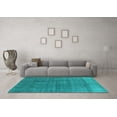thumbnail image 3 of Ahgly Company Indoor Rectangle Oriental Light Blue Industrial Area Rugs, 8' x 10', 3 of 4