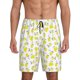 thumbnail image 1 of Fotbe Yellow Lemon Leaves Pantalones Cortos de Pijama para Hombre, Ropa de Dormir, Pantalones de Pijama Cortos para Hombre-Medium, 1 of 6