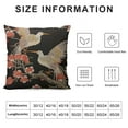 thumbnail image 6 of Nawypu  Throw Pillow Covers Blue Animal with Flying Birds Crane Heron Japanese Pattern Oriental Motifs Green 2pcs Decorative Square Pillowcases Cushion Cover 2pcs, 6 of 6