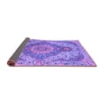 thumbnail image 2 of Ahgly Company Indoor Round Medallion Purple Traditional Area Rugs, 6' Round, 2 of 4