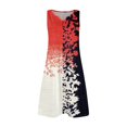 thumbnail image 6 of Womens Summer Dresses 2026 Loose V Neck Sleeveless Sundresses Swimsuit Coverup with Pockets Floral Red M, 6 of 8
